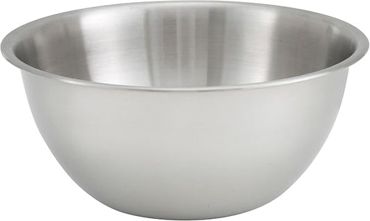 Winco 5 Quart Heavy-Duty Stainless Steel Mixing Bowl, Deep by Fonteme