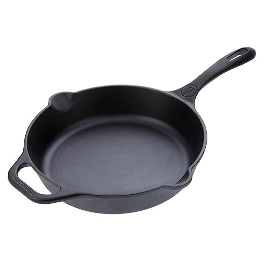 Victoria 10-Inch Cast Iron Skillet, Pre-Seasoned Cast-Iron Frying Pan with Long Handle, Made in Colombia by VictoriaCastIron