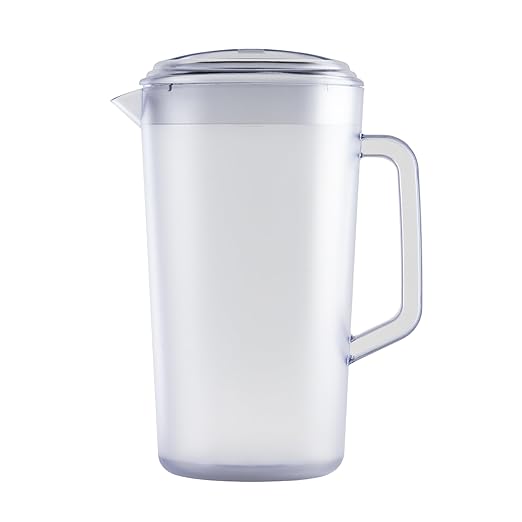 G.E.T. Heavy-Duty 1 Gallon Plastic Pitcher with Lid, Clear, BPA Free - Image 7