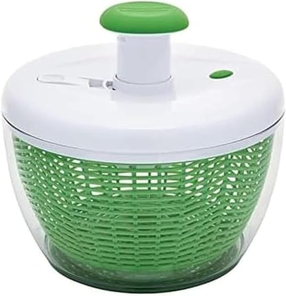 Farberware Easy to use pro Pump Spinner with Bowl, Colander and Built in draining System for Fresh, Crisp, Clean Salad and Produce, 6.6 quart, Green by Farberware