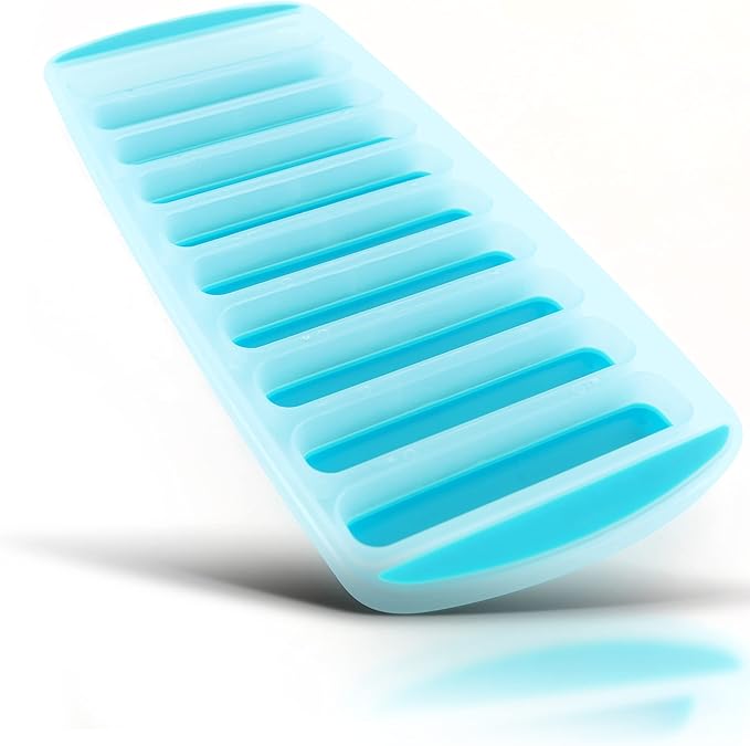 Meadow Lane Ice Stick/Cube Tray, Teal Blue, 1-Tray, Narrow and Long for Sports Bottles