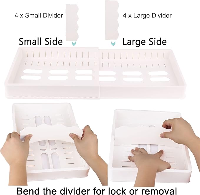 SWOMMOLY Expandable Food Storage Container Lid Organizer, Includes 8 Adjustable Dividers, 30 Preprinted and Blank Writable Labels, Extra Large - Image 5