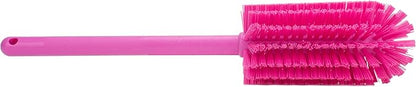 SPARTA Scrub Brush Bottle Brush, Dishwasher Safe Brush with Hanging Hole for Cleaning, Plastic, 16 Inches, Pink, (Pack of 4)