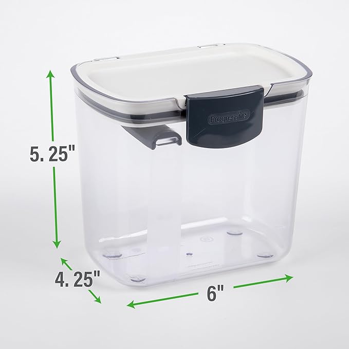 ProKeeper 1 Quart Airtight Powdered Sugar Storage Container – Grey, BPA-Free Plastic - Image 2