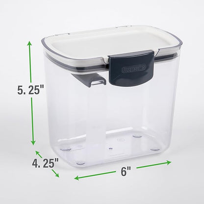 ProKeeper 1 Quart Airtight Powdered Sugar Storage Container – Grey, BPA-Free Plastic - Image 2