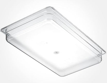 CURTA 6-Pack Full Size 2.5" Deep NSF Polycarbonate Food Pans | Dishwasher & Freezer Safe Clear Container for Prep Tables, Buffet, Salad Bar, Commercial & Home Kitchen