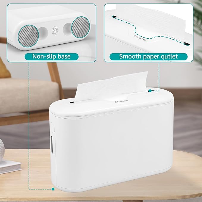 Multifold Paper Towel Dispenser Countertop, Commercial Hand Towel Dispenser for Bathroom Kitchen Home, Trifold/C Fold/Z Fold Napkin Dispenser, Abs Plastic - Non-Slip, White