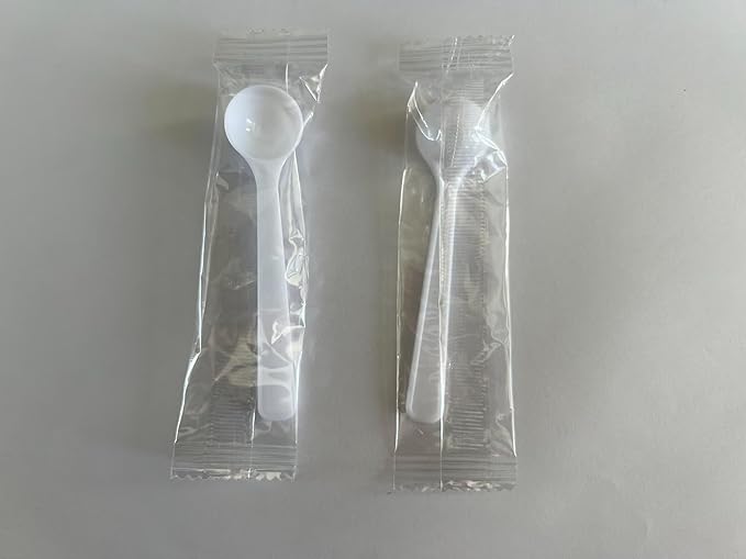 1g/2ml Measuring-Spoons Scoop for Creatine,Powders,Cooking,Recipes,Lab,Food Grade PP Material,BPA-free,Meets FDA Standards，2-Packs(With milliliter scale marking) White