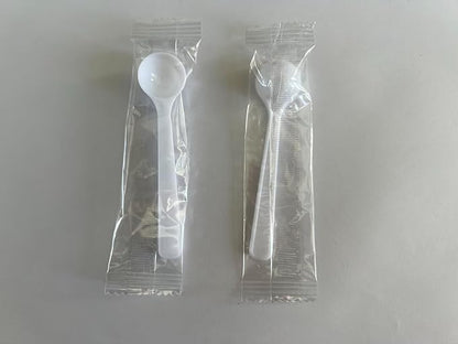 1g/2ml Measuring-Spoons Scoop for Creatine,Powders,Cooking,Recipes,Lab,Food Grade PP Material,BPA-free,Meets FDA Standards，2-Packs(With milliliter scale marking) White