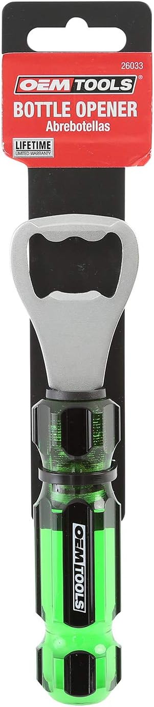 OEMTOOLS 26033 Screwdriver-Style Bottle Opener, Stocking Stuffers, Gifts for Men, Dad Gifts, Acetate Handle, Tool for Workspaces and Tool Boxes, Bartender Gadgets