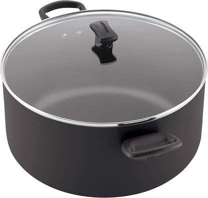 Farberware Cookware Nonstick Stockpot with Lid, 10.5 Quart-Black - Image 4