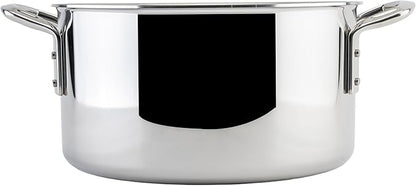WINCO Tri-Ply Stock Pot, 12-quart, Silver - Image 3
