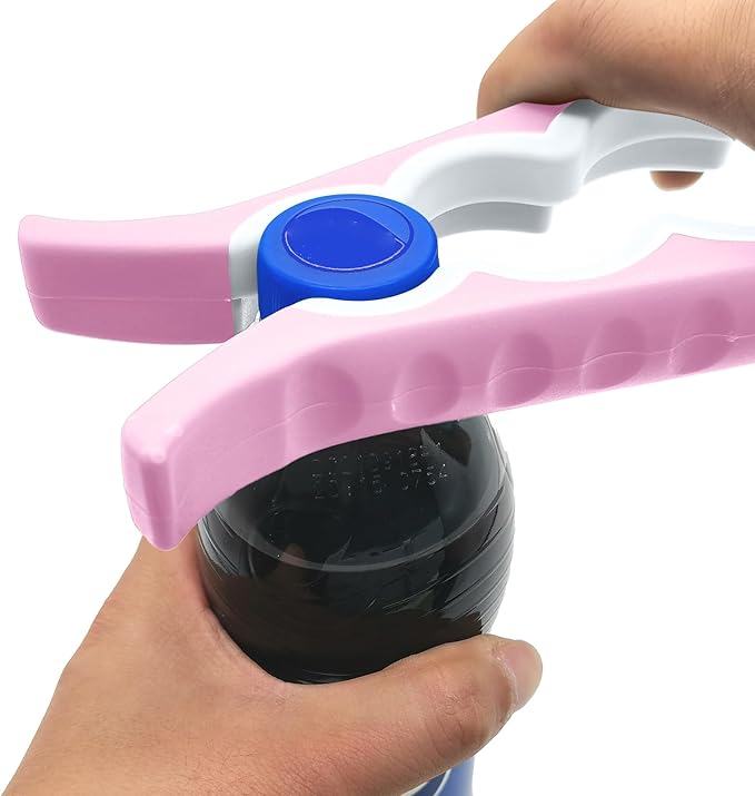Otstar Jar Opener Bottle Opener and Can Opener for Weak hands, Seniors with Arthritis and Anyone with Low Strength, Mutil Jar Opener Get Lids Off Easily (Pink) - Image 5
