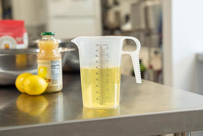 32oz (1 Quart) Measure Pitcher with Convenient Conversion Chart – Extra Strong Food Grade – Great for Cooking, Home Hobbies, Shop Oil and Fluids, Spa Chemicals with High Chemical Resistance by Turnah - Image 2