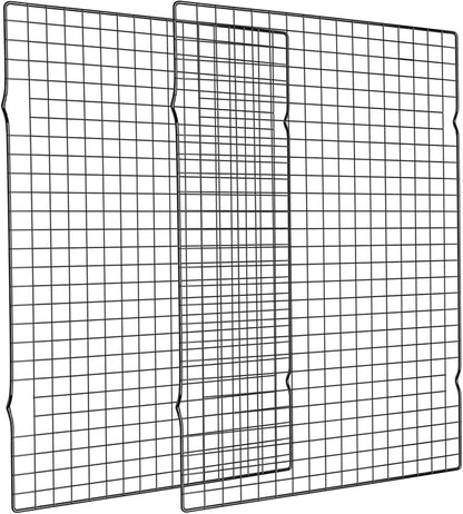 Briout Cooling Rack for Baking, 2-Pack 16x10 Inches Baking Rack, Thick Wire Cookie Rack for Cooking, Roasting, Grilling, Drying, Oven Safe, Fits Half Sheet Pan, Black by Briout