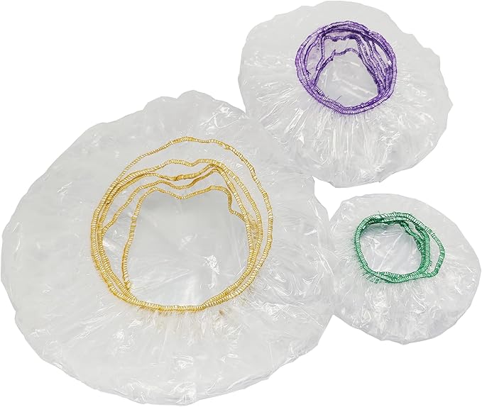 Culinary Elements Reusable Bowl Covers, Fits Larger Bowls and Platters, 48-Ct. Full-Size Value Pack, Large Bowl Covers with Elastic, BPA-Free Plastic Lids for Mixing Bowls, Serving & Baking Dishes - Image 5
