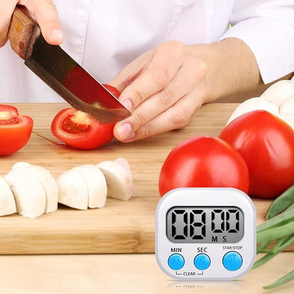 Flutesan 6 Pack Digital Kitchen Timer First Day of School Back to School for Cooking with 6 Pcs Lanyard Magnetic Back and On/Off Switch Second Minute Count up Countdown - Image 5