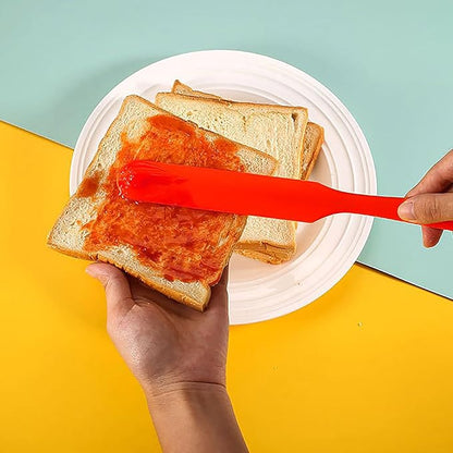 5 Pcs Silicone Jar Spatulas,Sourdough Spatula with Long Handle,Cake Cream Butter Spatulas(5 Pcs) - Image 3