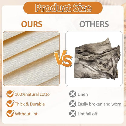 Ninsula 4PCS Tea Towels for Baking Sourdough, 14x18.8 Inch Reusable Thick Bread Towels for Proofing, Bread Cloth for Baguettes, Pastry, Loaves - Image 3