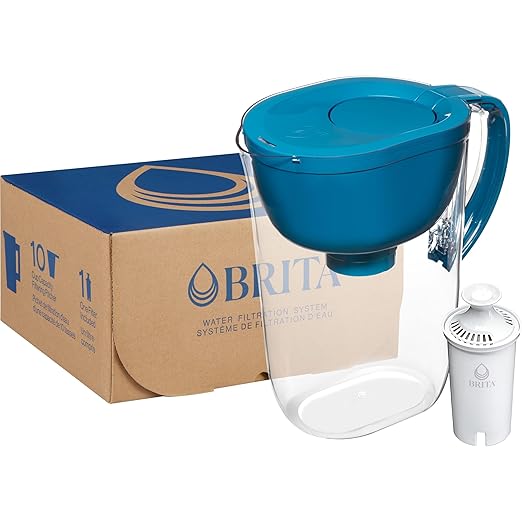 Brita Large Water Filter Pitcher for Tap and Drinking Water with SmartLight Change Indicator, Includes 1 Standard Filter, BPA-Free, Lasts 2 Months, 10-Cup Capacity, Teal - Image 15