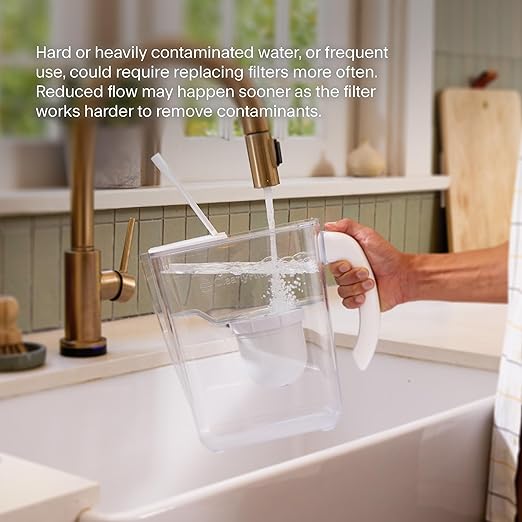 Clearly Filtered No.1 Filtered Water Pitcher/Updated Model/Targets 365+ Contaminants e.g. Fluoride Chlorine PFAS Microplastics Lead Arsenic BPA/BPS Free (Pitcher Includes 1 Filter) - Image 6