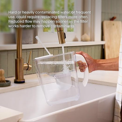 Clearly Filtered No.1 Filtered Water Pitcher/Updated Model/Targets 365+ Contaminants e.g. Fluoride Chlorine PFAS Microplastics Lead Arsenic BPA/BPS Free (Pitcher Includes 1 Filter) - Image 6