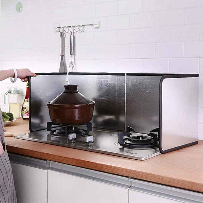 4 Sided Splatter Guard for Frying Stove Top Stainless Steel Splatter Screens for Fine Mesh Oil Splash Guard Anti Splatter Shield Guard - Image 7