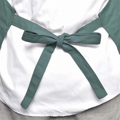 Art Aprons for Painting Pottery Ceramics, Mens Women Kitchen Cooking Aprons Waterproof Green