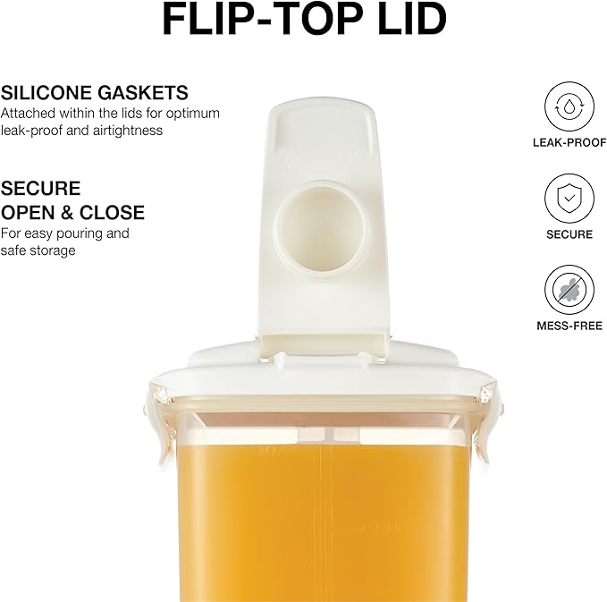 LocknLock Aqua Fridge Door Water Jug | Clear Pitcher | BPA Free Plastic Pitcher with Lid | 3 Quart Pitcher with Lid for Water, Juice, Tea & More Beverages, Ivory - Image 6