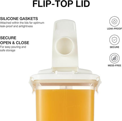 LocknLock Aqua Fridge Door Water Jug | Clear Pitcher | BPA Free Plastic Pitcher with Lid | 3 Quart Pitcher with Lid for Water, Juice, Tea & More Beverages, Ivory - Image 6