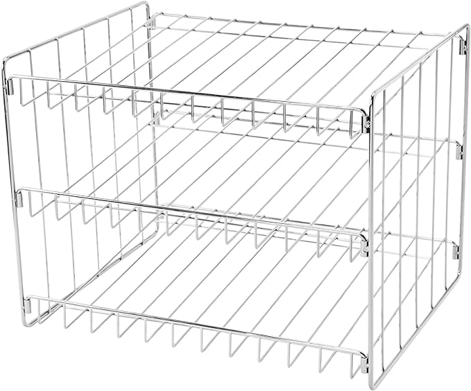 Kitchen Details 3 Tier Can Organizer | Canned Food Storage Rack | Kitchen Cabinet and Pantry Organization-| Holds 36 Cans - Space Saving - Chrome,(Pack of 12) - Image 3