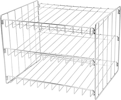 Kitchen Details 3 Tier Can Organizer | Chrome Steel Canned Food Storage Rack | Holds 36 Cans | Space-Saving Pantry & Cabinet Storage Solution | Easy Access to Canned Goods | Freestanding Design - Image 3