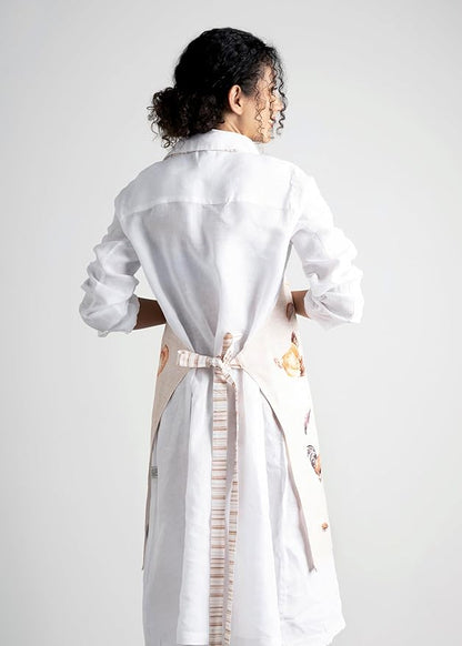 Maison d' Hermine 100% Cotton Apron for women with Pocket Kitchen Chef Apron for Men Cooking Mothers Day Gifts