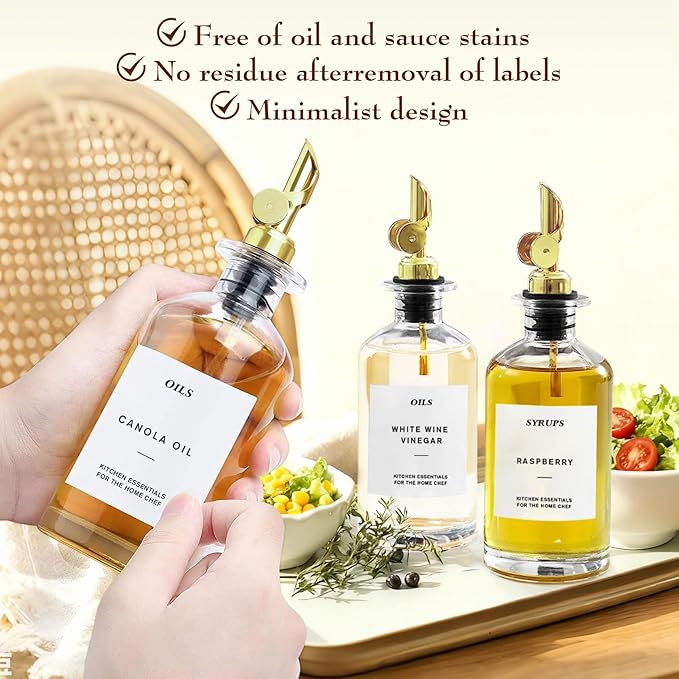 350 ML Premium Olive Oil Dispenser Bottles for Kitchen with Pourer, Elegant Olive Oil Bottle, Sprayer for Cooking, Vinegar Dispenser Bottle Set of 2,Home Oil Container As Gift (M) - Image 6