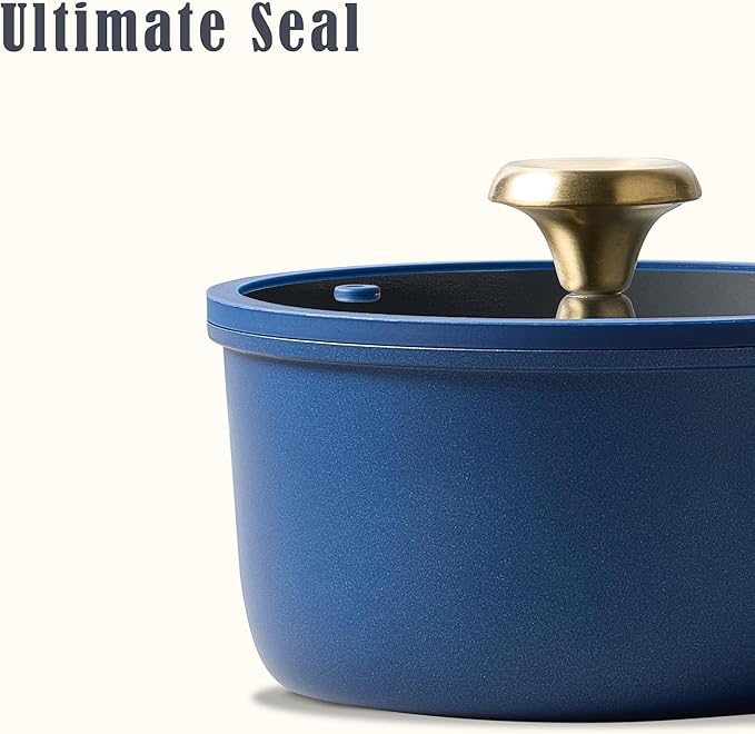 CAROTE 2QT & 2.5QT Sauce Pan Sets with Lid & Ladle Cooking Pots Nonstick Saucepans Cookware Set Small Kitchen Pot, Induction Comptable, Easy to Clean, PFOA FREE (Blue) - Image 4