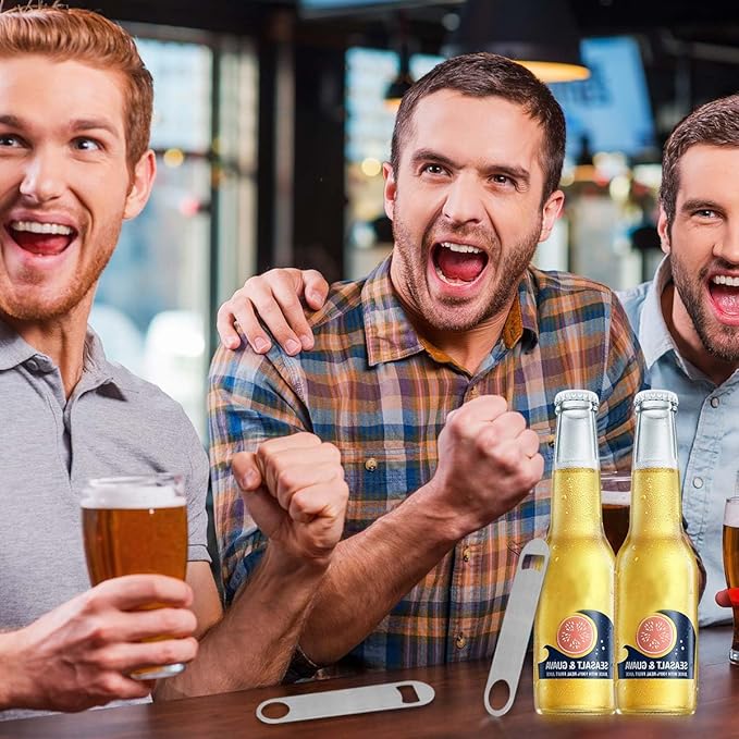 KISEER Heavy Duty Stainless Steel Flat Bottle Opener, 6 Pack Beer Bottle Opener for Kitchen, Bar or Restaurant - Image 7
