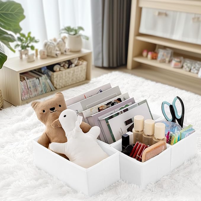 Criusia Drawer Organizer Clothes, 24 Pack Dresser Organizer for Baby Clothes, Underwear, Sock- Foldable Closet Organization and Storage Dividers Bins for Nursery, Bedroom and Dorm (White) - Image 7
