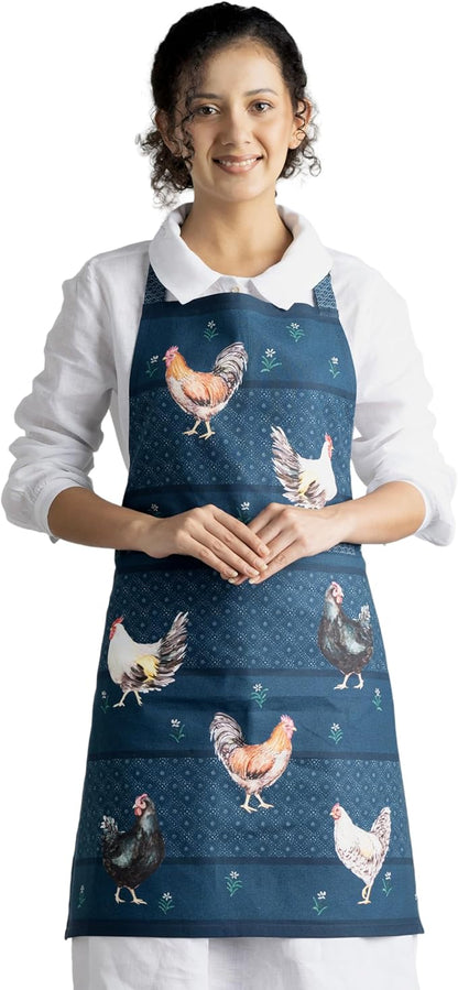 Maison d' Hermine 100% Cotton Apron for women with Pocket Kitchen Chef Apron for Men Cooking Mothers Day Gifts