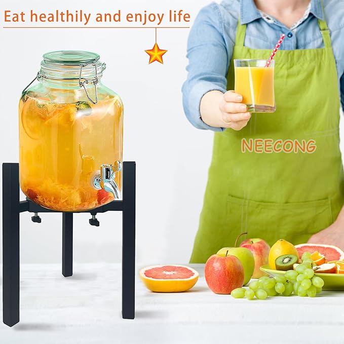 Drink Dispensers Stand For Party. Universal Beverage Dispensers Stand Adjustment Range 7.1 to 11.5 inches Wide, Holder For Most 1 to 3.5 Gallon Beverage Dispensers (stand only)