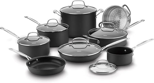 Cuisinart Chef's Classic™ Nonstick Hard Anodized 14 Piece Set, 66C-14 by Cuisinart
