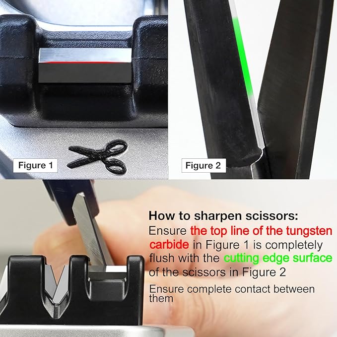SHARPAL 191H Knife Scissors Sharpener | Repairs, Restores & Sharpens Straight, Serrated & Kitchen Knives – Versatile Sharpening Tool for Blades Mothers Day Gifts - Image 4