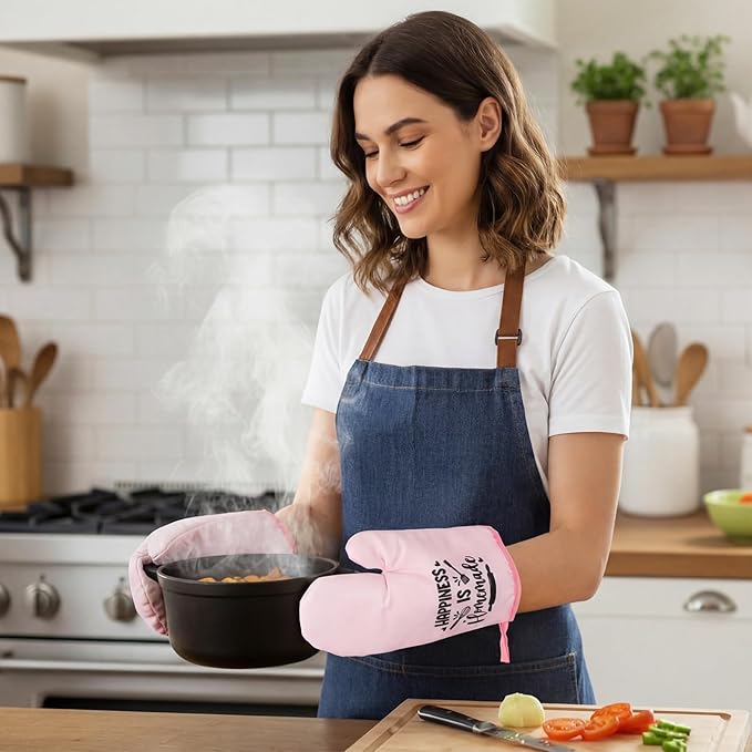 Leinuosen 8 Pcs Kitchen Towels and Oven Mitts Sets Pot Holders Dishcloths Set Kitchen Decorative Accessories Absorbent Potholders Heat Resistant for Chef Baking Cooking - Image 4