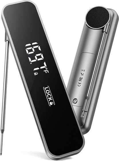 0.3S Instant Read Meat Thermometer – Digital Food Thermometer for Cooking, Grilling, BBQ, Candy, Air Fryer, Griddle – Kitchen Gadget Essentials & Gift for Him by Unknown