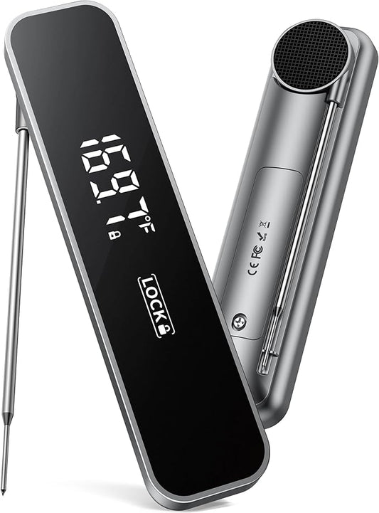 0.3S Instant Read Meat Thermometer – Digital Food Thermometer for Cooking, Grilling, BBQ, Candy, Air Fryer, Griddle – Kitchen Gadget Essentials & Gift for Him by Unknown