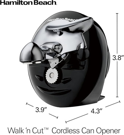 Hamilton Beach Walk 'n Cut Electric Can Opener for Kitchen,Use On Any Size,Automatic and Hand-Free,Cordless & Rechargeable,Easy Clean Removable Blade,Black (76501G),(Pack of 2) - Image 8