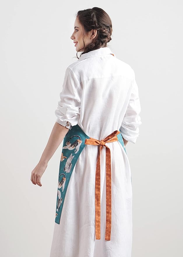Maison d' Hermine 100% Cotton Apron for women with Pocket Kitchen Chef Apron for Men Cooking Mothers Day Gifts - Image 8