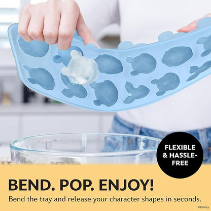 Disney Pooh Silicone Ice Cube Tray – 2 Pack Ice Trays for Freezer with Fun Pooh Ice Molds – Flexible BPA-Free Silicone Molds for Ice, Chocolate, and More