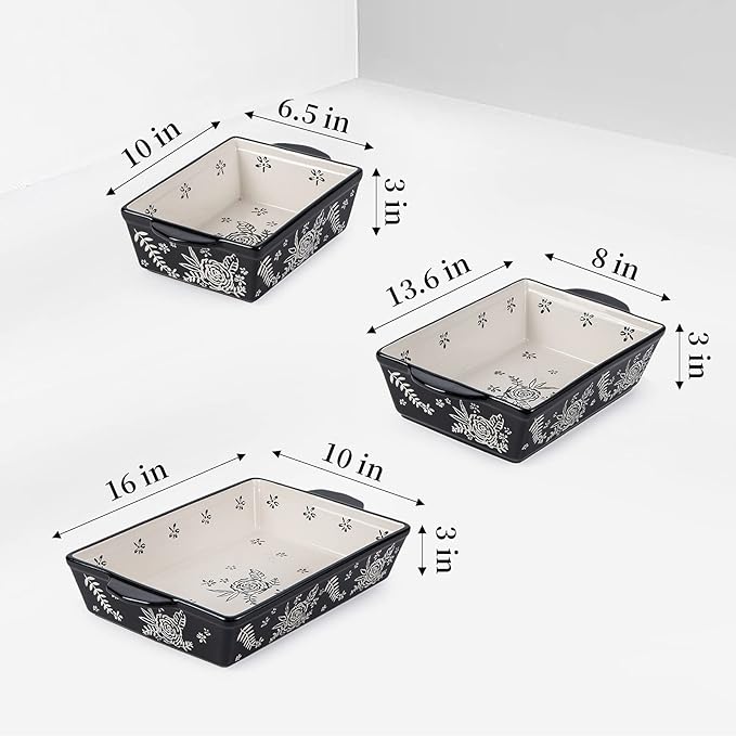 Wisenvoy Casserole Dishes For Oven Baking Dish Ceramic Casserole Dish Lasagna Pan Baking Dishes For Oven Baking Dish Set - Image 7