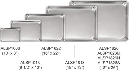 Excellante 18" X 13" Half Size Aluminum Sheet Pan, Comes In Each