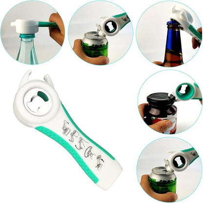 Otstar Jar Opener Bottle Opener and Can opener for Weak Hands,Seniors with Arthritis, Elderly, Jar Lid Opener Gadgets with Rubber Jar Opener Gripper Pad and Corkscrew Opener - Image 4